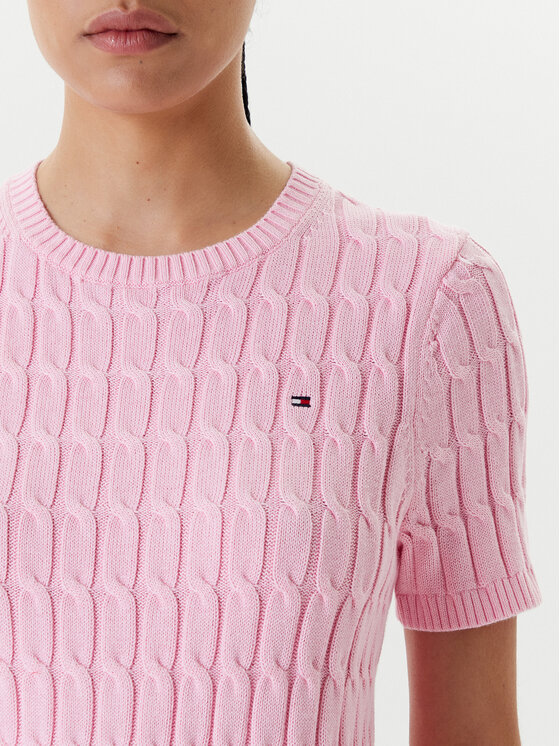 Tommy Hilfiger Tommy Hilfiger Пуловер WW0WW45656 Розов Regular Fit