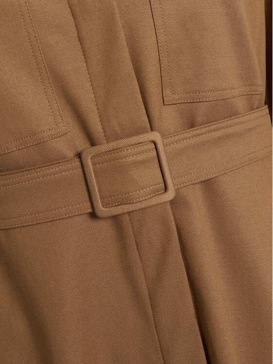 Marella Marella Φόρεμα πουκάμισο Fiemme1 2423226251 Μπεζ Regular Fit