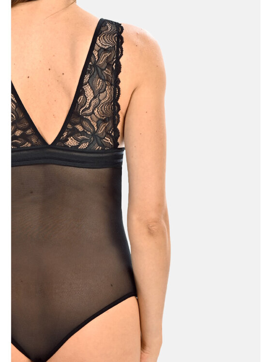 Teyli Teyli Body damskie koronkowe Mirella Czarny