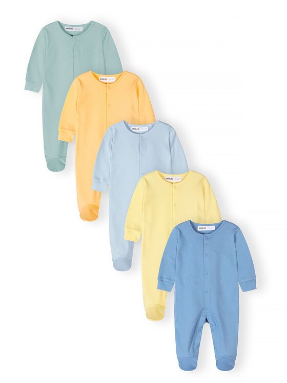 minoti minoti Komplet pajacy 28BABYPACK29 Niebieski Regular Fit