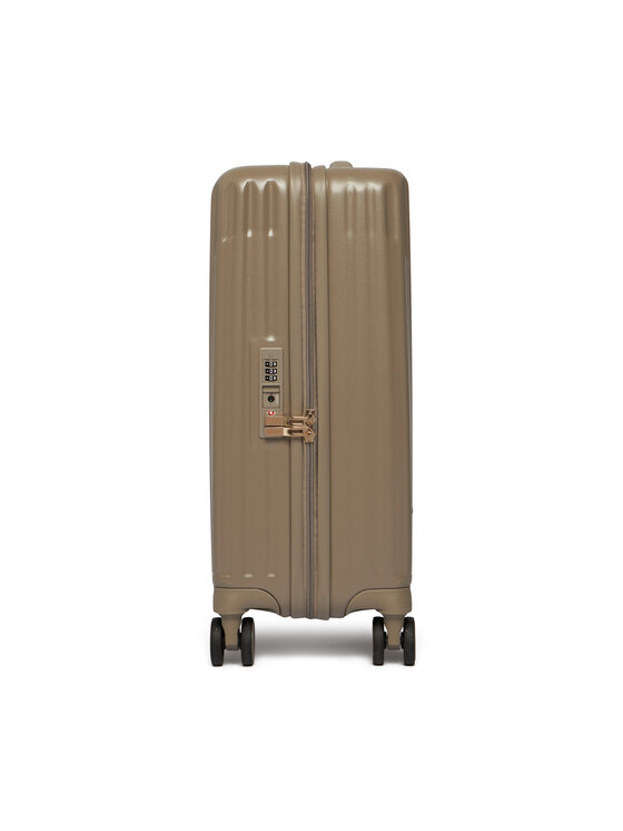 Guess Guess Kabinový kufr Centennial Travel TWHN96 75983 Světle béžová