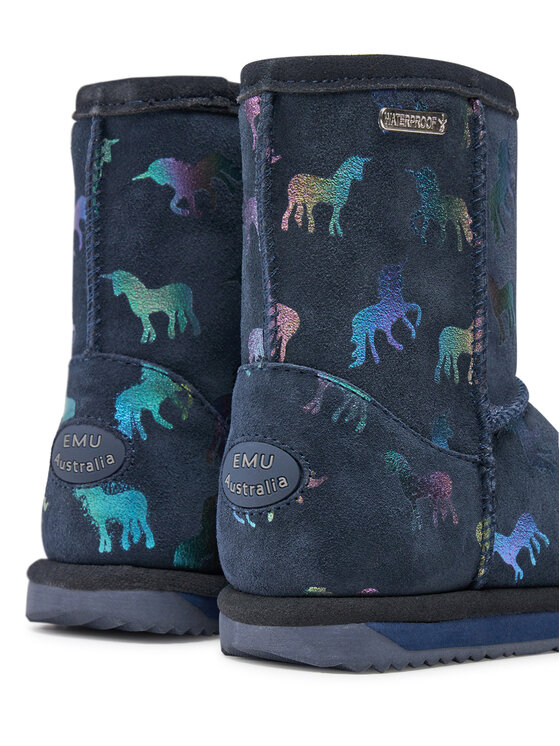 EMU Australia EMU Australia Stivali da neve Rainbow Unicorn Brumby K12373 Blu scuro