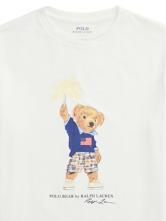 Polo Ralph Lauren Polo Ralph Lauren Tričko 323979103002 Biela Regular Fit