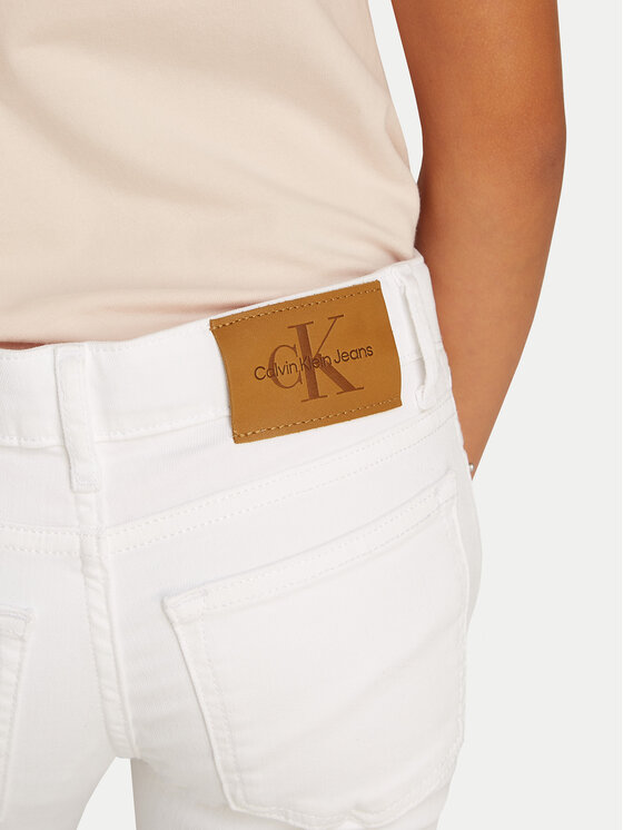 Calvin Klein Jeans Calvin Klein Jeans Jeans hlače IG0IG02840 Bela Flare Fit