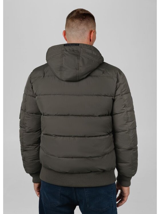 PITBULL PITBULL Kurtka zimowa Gopher Zielony Regular Fit