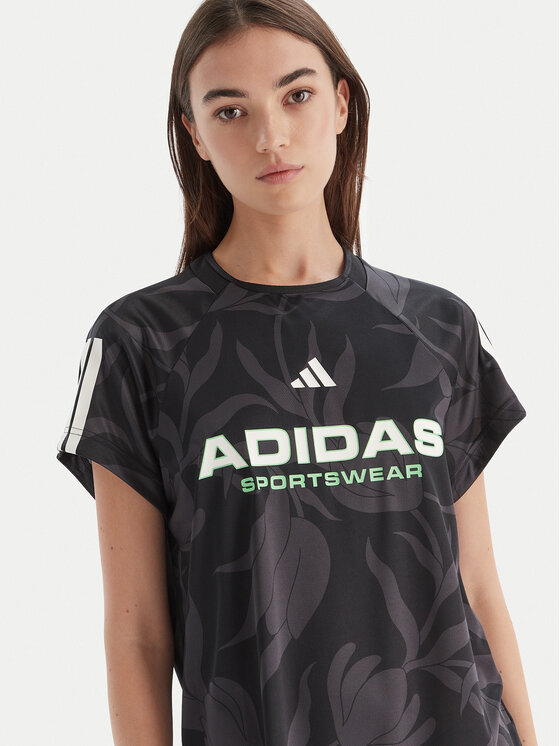 adidas adidas Ежедневна рокля Tiro x Common Goal Graphic JL7638 Черен Loose Fit