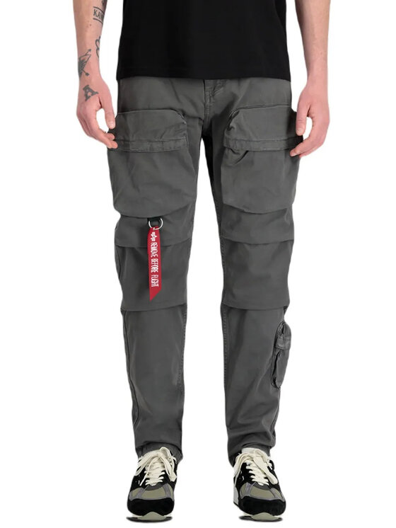 Alpha Industries Alpha Industries Kalhoty z materiálu AI.148207-684-34 Šedá Straight Leg