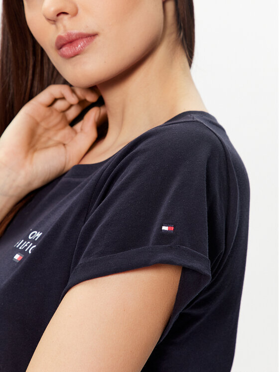 Tommy Hilfiger Tommy Hilfiger Póló UW0UW04525 Sötétkék Relaxed Fit