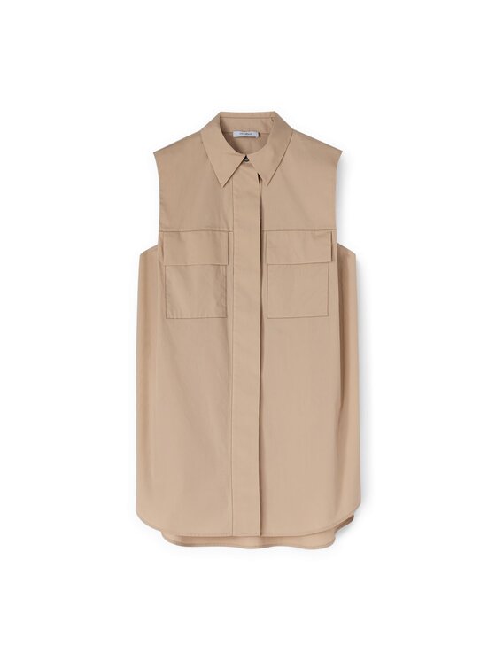 Motivi Motivi Camicia 5228Q000793N002 Écru Over Fit