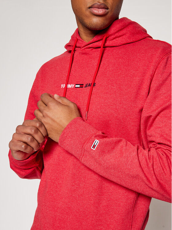 Tommy Jeans Džemperis Tjm Straight Logo DM0DM10190 Raudona Regular Fit •  Modivo.lt