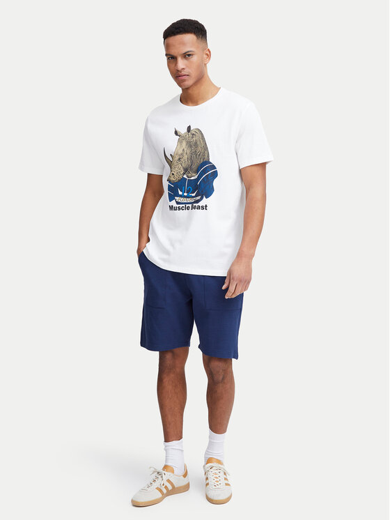 Blend Blend Tricou 20717297 Alb Regular Fit