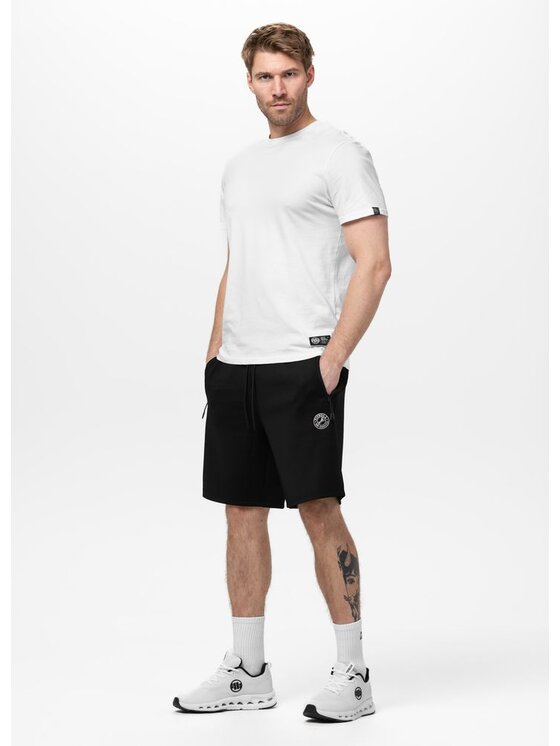 PITBULL PITBULL Szorty materiałowe SAN DIEGO CA Czarny Regular Fit