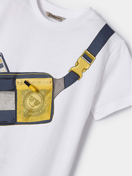 Mayoral Mayoral T-krekls 3018 Balts Regular Fit