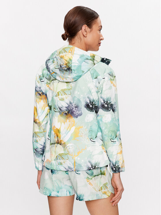 Helly Hansen Helly Hansen Geacă ESRA RØISE Loke Print 63207 Verde Regular Fit