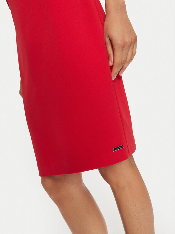 Calvin Klein Calvin Klein Abito da cocktail K20K207470 Rosso Slim Fit