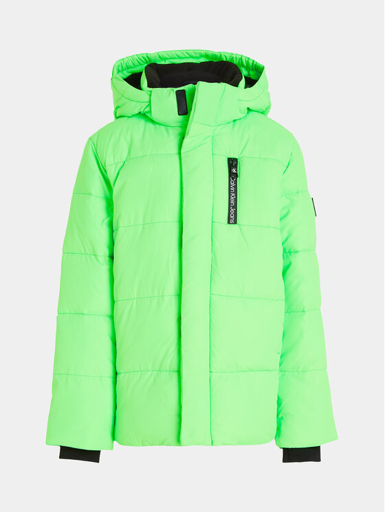 Calvin Klein Jeans Calvin Klein Jeans Geacă de iarnă Essential IB0IB01276 Verde Regular Fit