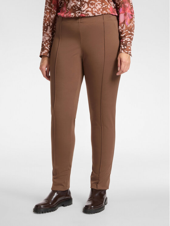 Elena Mirò Elena Mirò Pantaloni di tessuto P022Z200129N022 Marrone Skin Fit