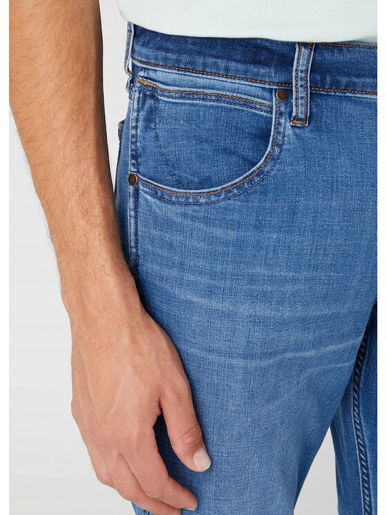 Wrangler Wrangler Jeansy Greensboro Niebieski Regular Fit