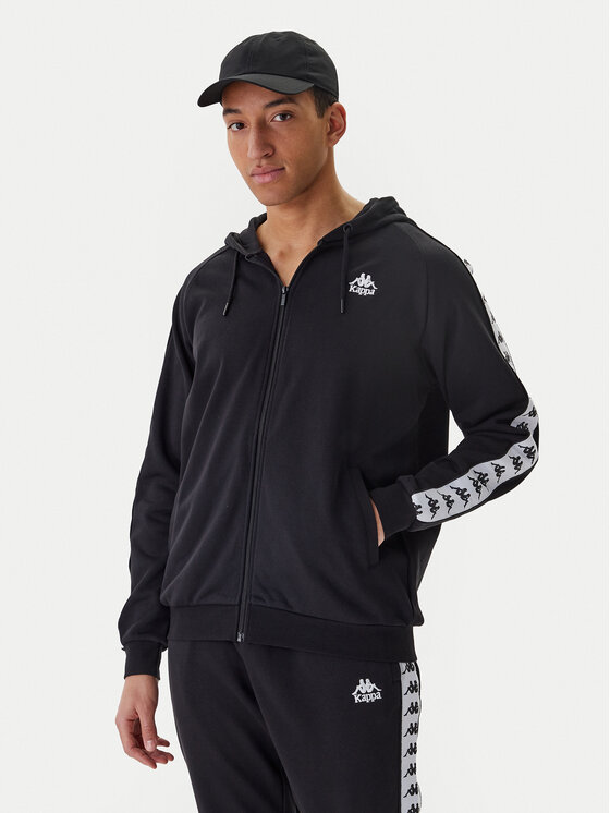 Kappa Bluză Banda Zamin 3 331U3ZW Negru Regular Fit