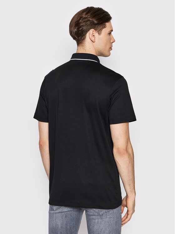 Selected Homme Selected Homme Polokošeľa Leroy 16082844 Čierna Regular Fit