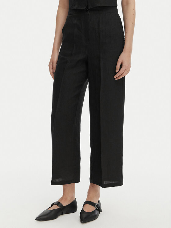 Marella Marella Ohlapne hlače Emme by Marella Clava 2615131182 Črna Regular Fit