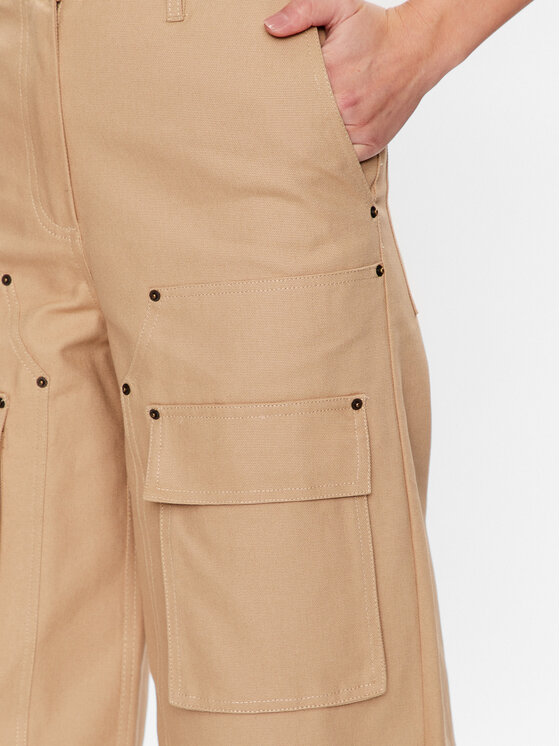 Remain Remain Riidest püksid Canvas Cargo 5001672546 Beež Regular Fit