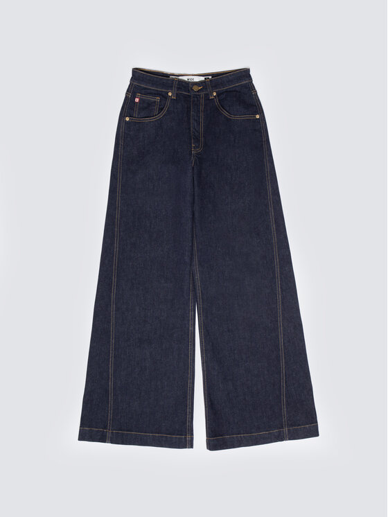 BIG STAR BIG STAR Jeansy BARB Granatowy Wide Fit
