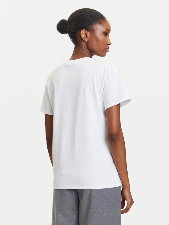 KARL LAGERFELD KARL LAGERFELD T-krekls A3W17102 Balts Regular Fit