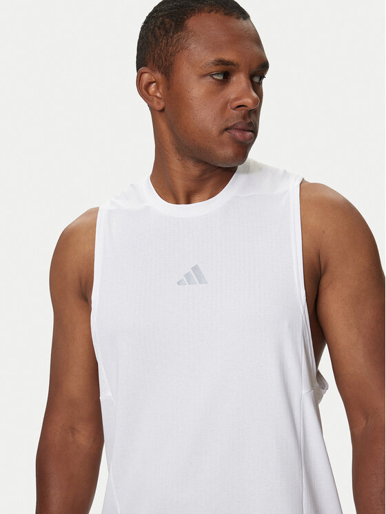 adidas Φανελάκι τεχνικό Designed for Training IS3709 Λευκό Regular Fit ...