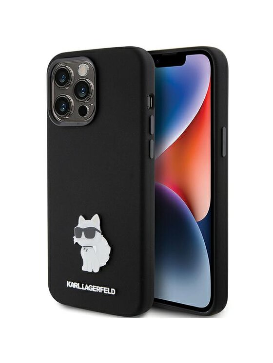 Etui na telefon KARL LAGERFELD, Czarne, iPhone 15 Pro