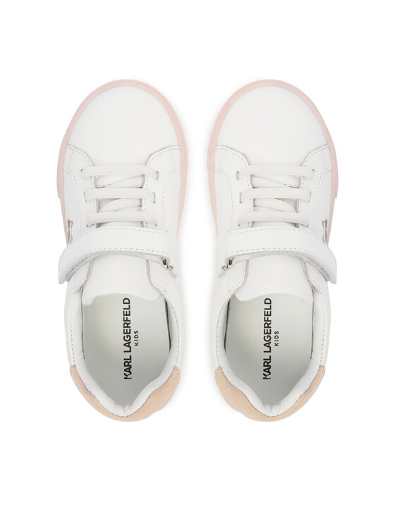 KARL LAGERFELD KARL LAGERFELD Laisvalaikio batai Z31184 S Balta