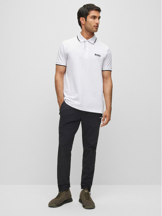 BOSS Boss Polokošeľa Paddy Pro 50469102 Biela Regular Fit