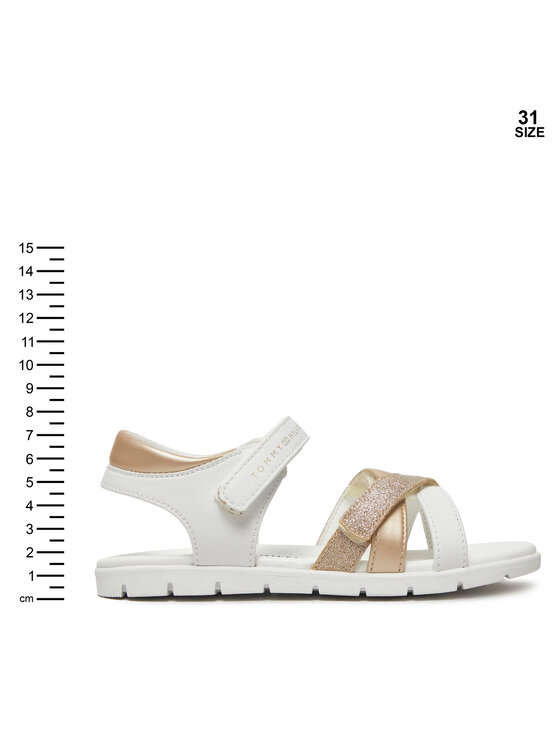 Tommy Hilfiger Tommy Hilfiger Sandały Velcro Sandal T1A2-33770-0273 S Biały