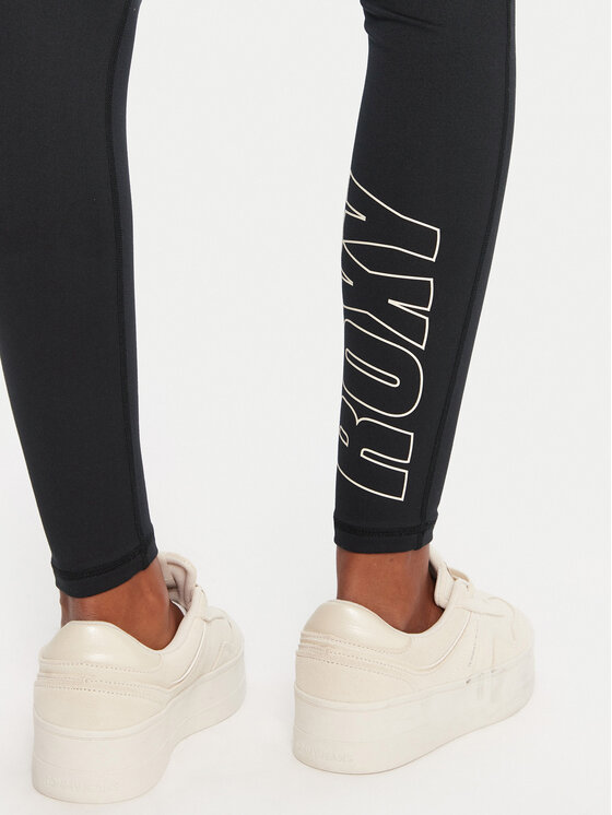 Roxy Roxy Colanți Everyday Flow ERJNP03676 Negru Slim Fit
