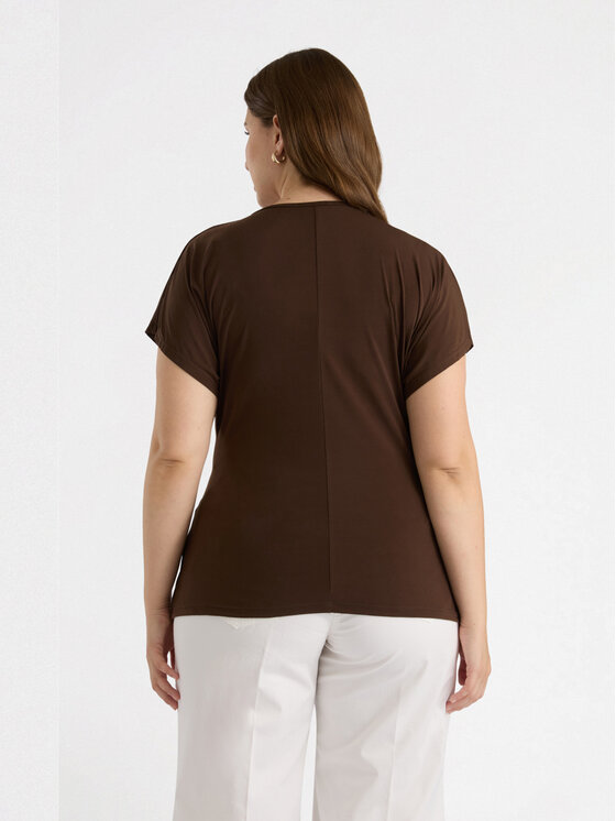 Fiorella Rubino Fiorella Rubino T-Shirt G447L208801N032 Brązowy Slim Fit