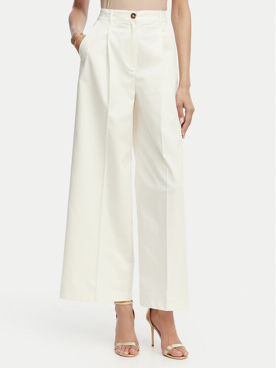 Marella Marella Palazzo bikses Aceri 2615131071 Écru Wide Leg