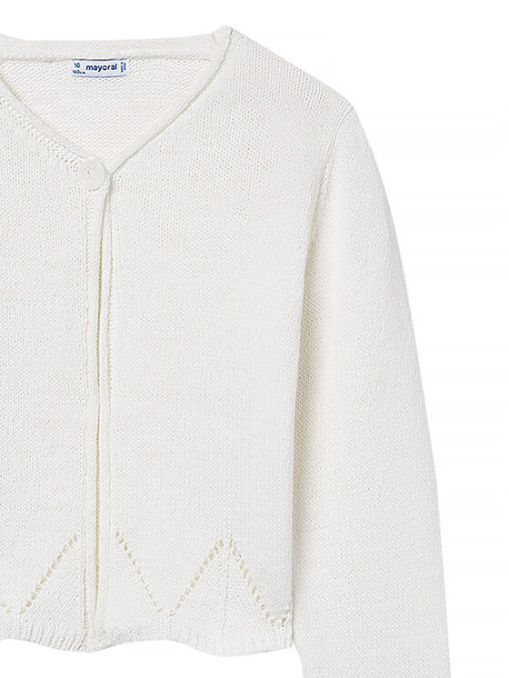 Mayoral Mayoral Cardigan 6354 Bianco Regular Fit