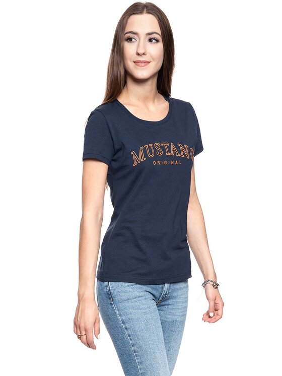 Mustang Mustang T-shirt ALEXIA C PRINT Blu Slim Fit