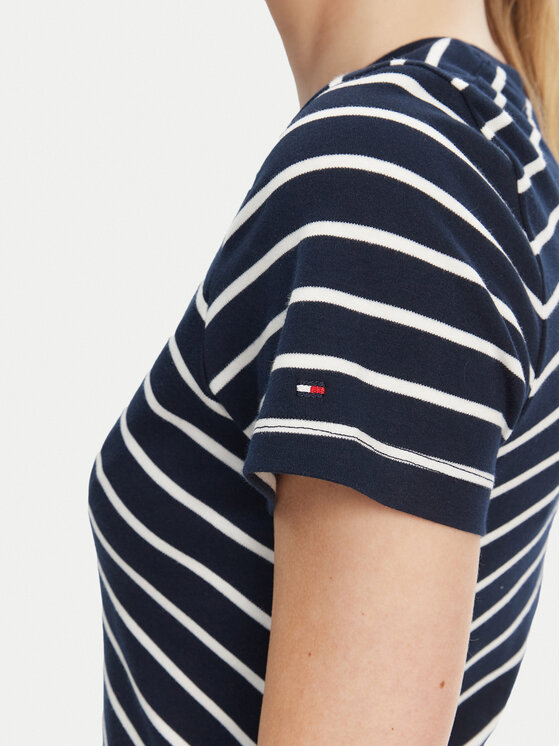 Tommy Hilfiger Tommy Hilfiger Každodenné šaty WW0WW44547 Tmavomodrá Regular Fit