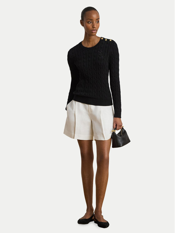 LAUREN RALPH LAUREN LAUREN RALPH LAUREN Πουλόβερ 200P14039001 Μαύρο Regular Fit