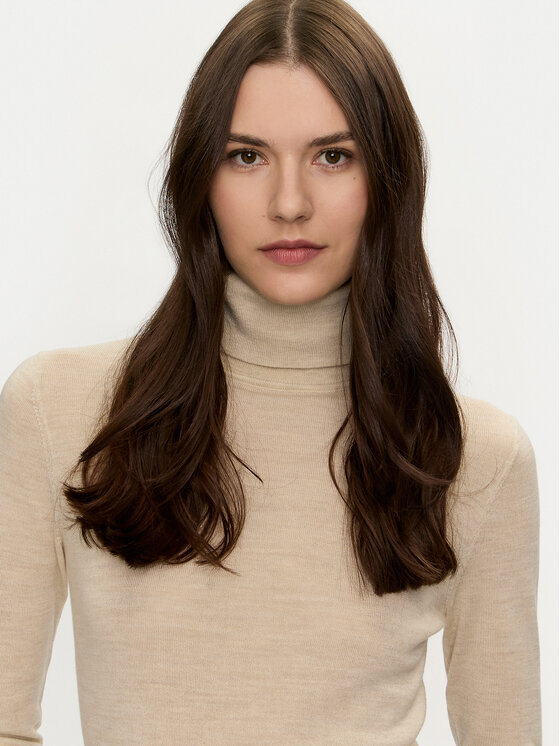 Tommy Hilfiger Tommy Hilfiger Golfas WW0WW43098 Smėlio Slim Fit