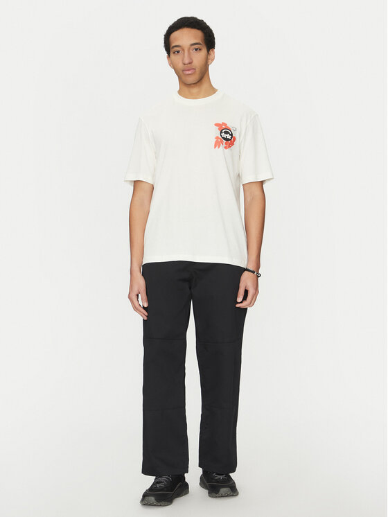 HUGO HUGO T-krekls Nufloro 50533387 Balts Regular Fit