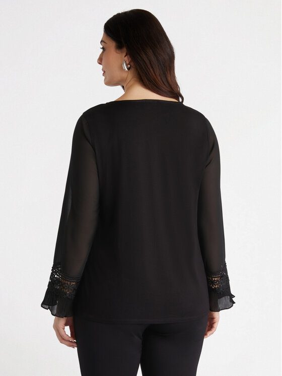 Fiorella Rubino Fiorella Rubino Bluzka G267L008074N033 Czarny A-Line Fit