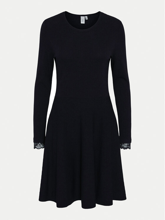 YAS YAS Трикотажна сукня Becco 26011181 Чорний Regular Fit