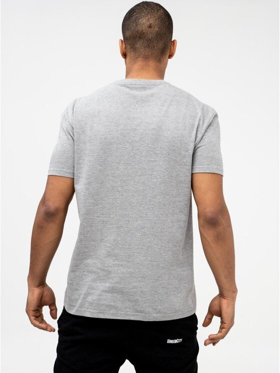 Jigga Wear Jigga Wear T-Shirt Koszulka Z Krótkim Rękawem Jigga Wear Mini Crown Szara M Szary Regular Fit