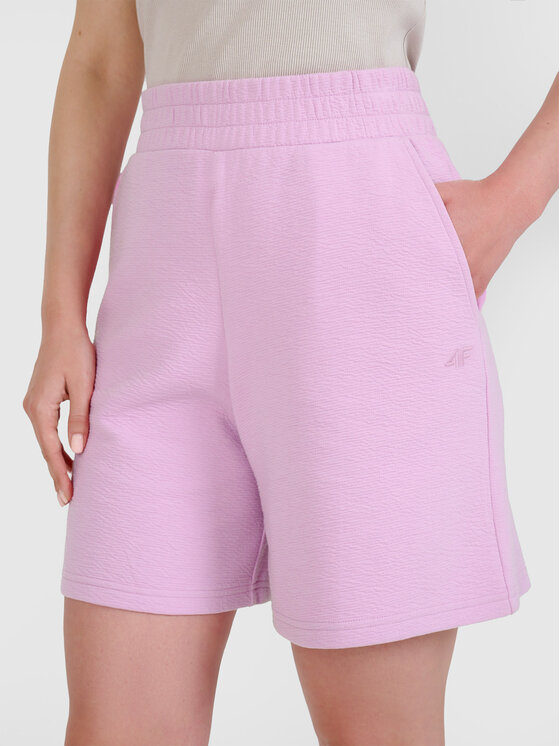 4F 4F Szorty sportowe MIDSHOP TEXTILE Różowy Regular Fit