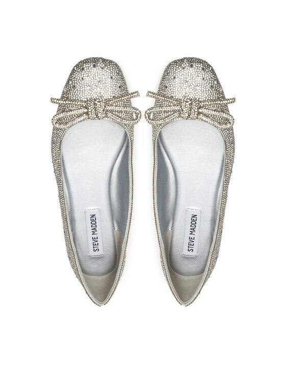 Steve Madden Steve Madden Baleriny Nilsa-R SM11003518 Srebrny