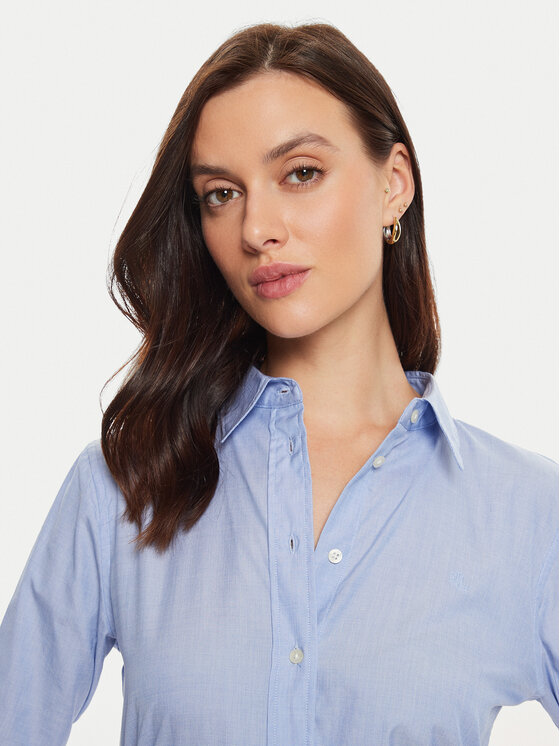 LAUREN RALPH LAUREN Lauren Ralph Lauren Košeľa 200940254001 Modrá Straight Fit