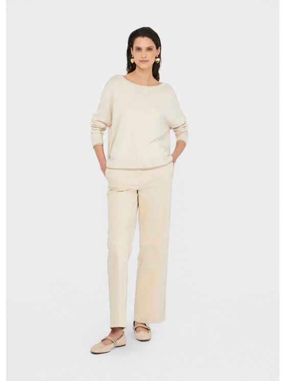 Liu Jo Liu Jo Pantaloni di tessuto CF5350T026AX0715 Bianco Regular Fit