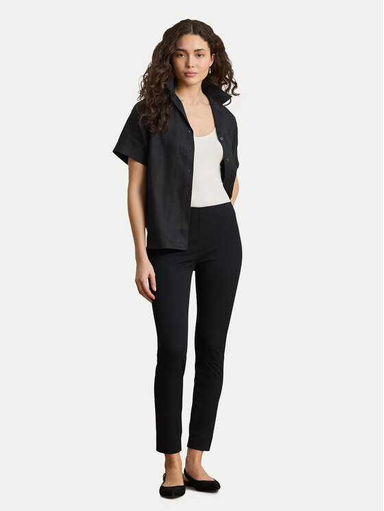 LAUREN RALPH LAUREN LAUREN RALPH LAUREN Hlače iz tkanine 200631310003 Črna Regular Fit